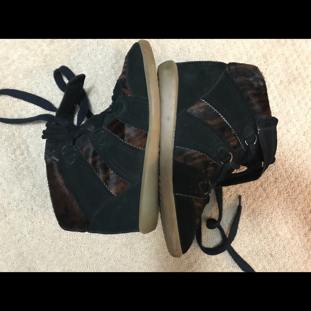 Isabel Marant pony hair sneakers